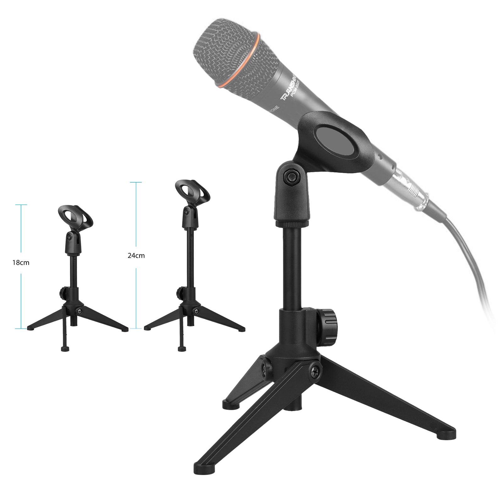 EEEkit Tripod Desktop Microphone Stand Holder, Universal Adjustable Mic