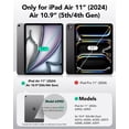 thumbnail image 2 of Funda ESR para iPad Air M2 (2024), 6.ª, 5.ª y 4.ª generación, de 11 pulgadas, color negro, 2 of 8