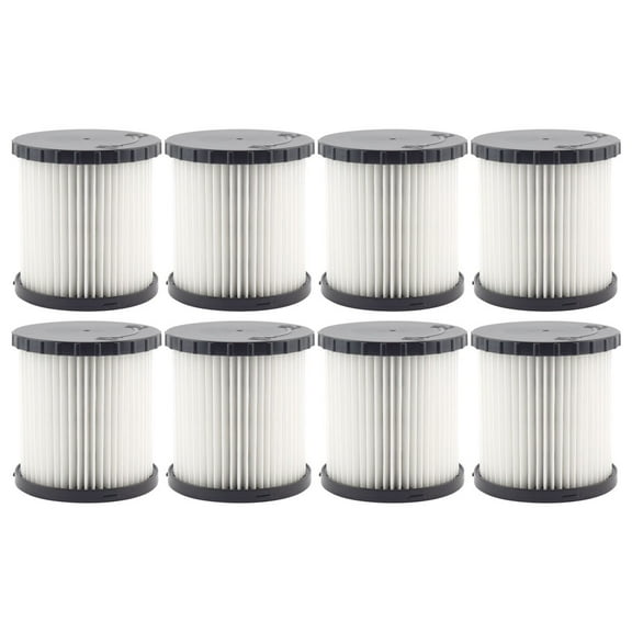 8 Pack Cartridge HEPA Filters Replacement Part DCV5801H Compatible with DeWalt DCV580 & DCV581H Wet Dry Vacuums