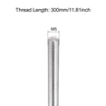 thumbnail image 2 of Unique Bargains Fully Threaded Rod M5 x 300mm 0.8mm Thread Pitch 304 Stainless Steel Right Hand Threaded Rods Bar Studs 2 Pack, 2 of 4
