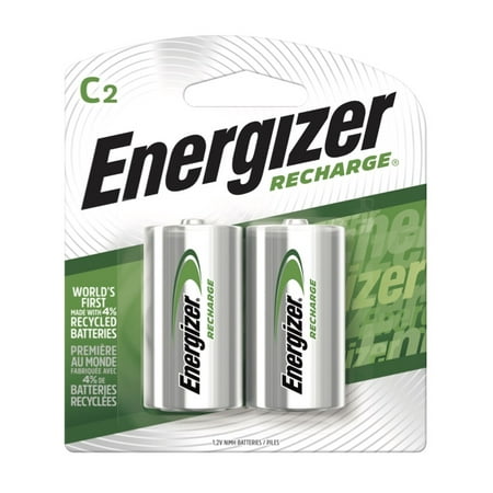 Energizer Recharge Universal Rechargeable C Batteries, 2 (Best Rechargeable C Batteries)