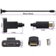 thumbnail image 2 of Cable adaptador USB tipo C 3.1 para montaje en panel AAOTOKK de 0,3 m, negro, 2 of 9