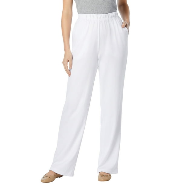 Woman Within Women's Plus Size Tall 7Day Knit Wide Leg Pant Pant