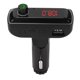 thumbnail image 1 of Transmisor FM Adaptador de coche BT 5.0 Luz ambiental Llamadas manos libres Formato MP3 WAV Música Carga USB Cargador de coche F12, 1 of 14