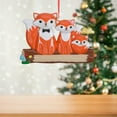 thumbnail image 5 of Christmas Tree Ornament, Holiday Decoration, Festive Fox Resin Hanging Ornament for Christmas Tree Decor, Orange Keepsake Gift for Family, 3.54 x 3.15 Inches, 5 of 7