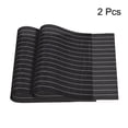 thumbnail image 3 of Uxcell Place Mats, 450x300mm Table Mats Pack of 2 Washable Woven Placemat Black, 3 of 6