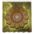 thumbnail image 2 of Ambesonne Ethnic Shower Curtain, Mystic Mandala Artwork Boho, 69"Wx75"L, Pale Caramel, 2 of 4