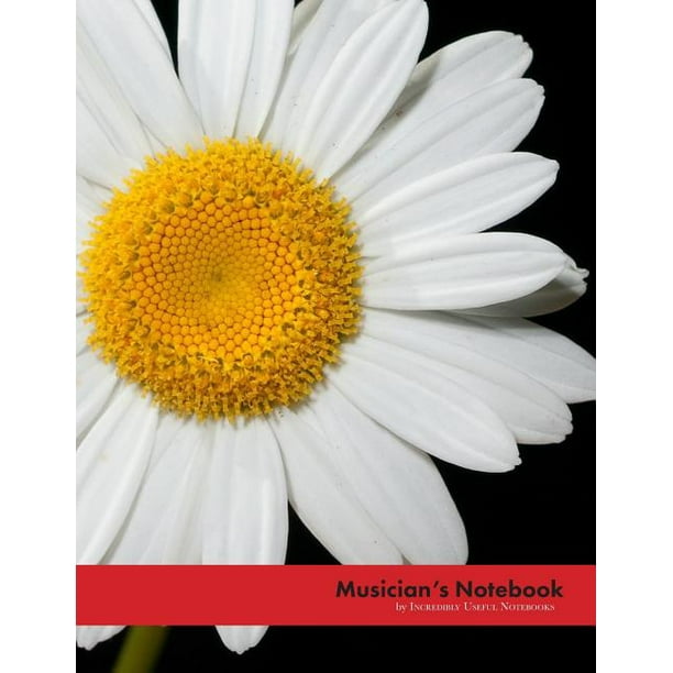 Musician's Notebook (daisy flower glossy edition) for all musicians