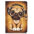 thumbnail image 4 of Allytech Flip Case for All-new Fire HD 8 10th Gen 2020/ Fire HD 8 Plus 2020, Slim Fit PU Leather Kickstand Shockproof Protective Auto Sleep Wake Cards Slots Magnetic Closure Folio Cover, Music Dog, 4 of 13