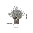 thumbnail image 3 of christmas tree Gold Christmas Tree Artificial Christmas Tree With Christmas Decorations Pines Cones Berries Tabletop Christmas Tree For Home Room Part, 3 of 5