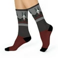 thumbnail image 3 of Bull Terrier Socks Unisex Mid-Calf Crew Stretchy 1 Pair 1 Size Atlas Wanderlust, 3 of 5
