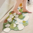 thumbnail image 2 of Ukeler Moss Bath Mats Cute Decorative Moss Rug for Bathroom Soft Shag Bedroom Bedside Area Rugs Non Slip Washable Bath Mat for Kids 35''×24'', 2 of 7