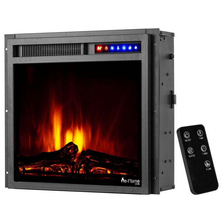 E-Flame USA Montana 20 x 18 Insert LED Electric Fireplace - Walmart.com