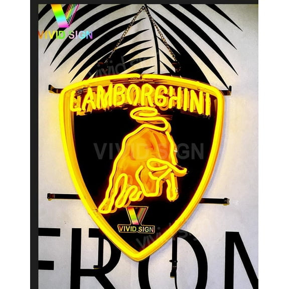 Queen Sense 17"x16" For Lamborghini's Neon Sign HD Vivid Printing Handmade Artwork Neon Light 120LILVVD