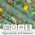 thumbnail image 6 of Floral Drapes,Vintage French Country Botanical Hummingbird ictorian Patterned Sage Green Lemon Drapes for Bedroom Dining Living Room 52x84 Inch, 6 of 6