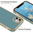 thumbnail image 5 of iPhone 12 Case, iPhone 12 Phone Case, Slim Fit Soft TPU with Adjustable Wristband Kickstand Scratch Resistant Shockproof Protective Cover for Apple iPhone 12 6.1 Inch 2020, Blue Grey, 5 of 18