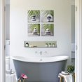 thumbnail image 2 of Zen Decor Bathroom Wall Art Green Leaf Grey Stone Pictures, Modern Canvas Artwork Spa Meditation Yoga 4 Piece,12x12 in, 2 of 6