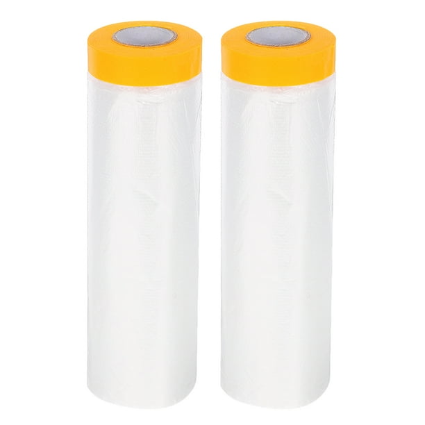 2 rollos de películas aislantes para ventanas, película aislante para ventanas resistente a la intemperie con cinta adhesiva (20 metros)