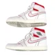 thumbnail image 3 of N I-K-E A i r-Jor-dan 1 RETRO High Cut Sneakers 555088 160 Men s White Red N I-K-E Appar, 3 of 6
