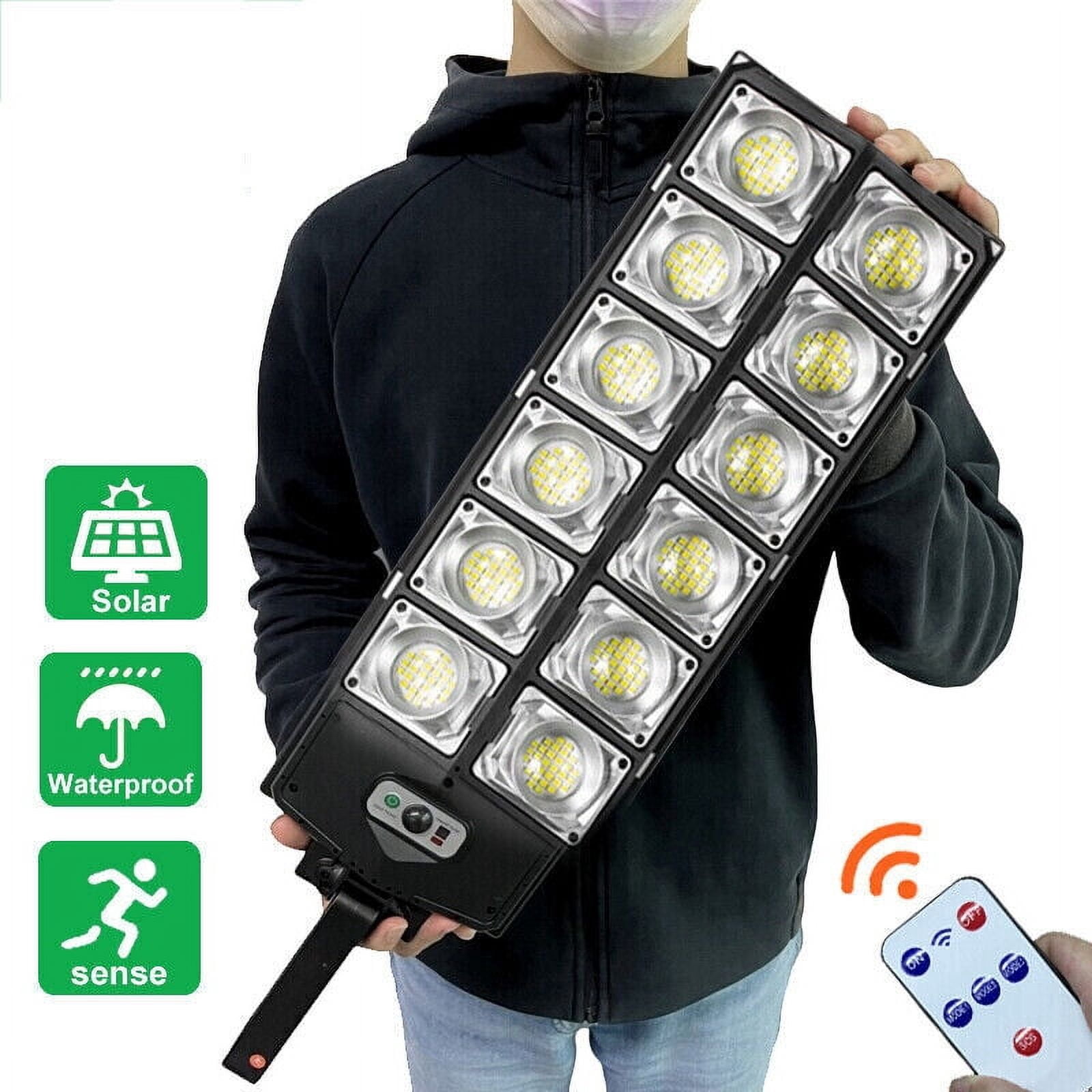 Commercial 1000000LM LED Outdoor Dusk to Dawn Solar Street Light Road Area Lamp