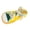 Yellow, variant on AOOOWER Chewable Shoe Dog Squeaky Toy with Teething Rope for Various Size Dog Enrichment