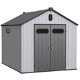thumbnail image 3 of Miekor Furniture 8*10Ft Plastic Storage Shed For Backyard Garden Big Spire Tool Storage B5A4907, 3 of 9