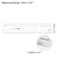 thumbnail image 2 of Unique Bargains Flexible Ruler 6 Inch 0.1mm Scale PET Plastic Covered Thickened Film Straight Ruler, 2 of 6