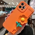 thumbnail image 3 of Compatible with iPhone 13 Pro Max Wrist Strap Case Kickstand Holder Hand Strap Flowers Lens Camera Protection Cute Fashion Soft TPU Shockproof Protective Cover for Girls and Women, 3 of 7