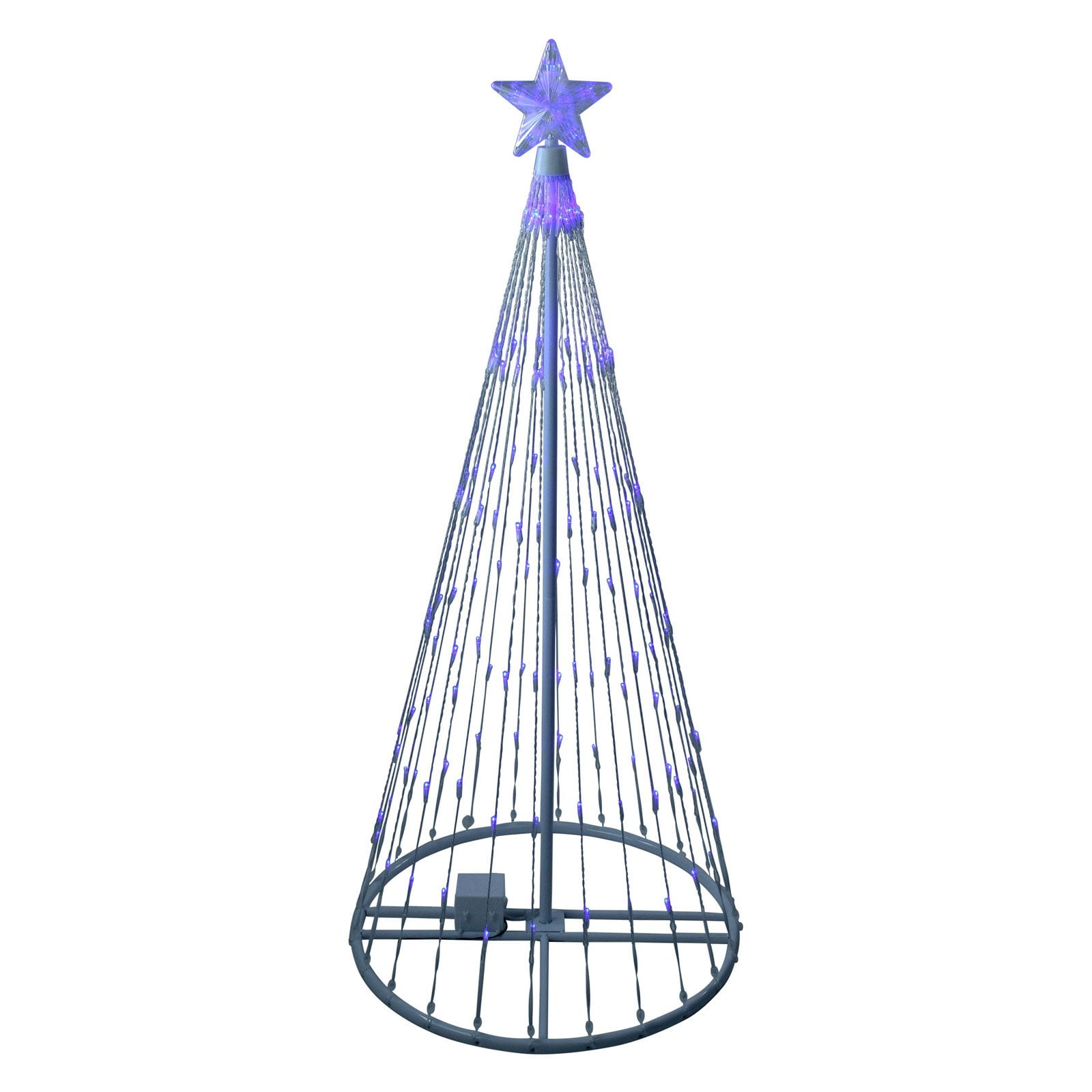 Northlight LED Light Show Cone Christmas Tree Yard Decoration