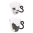 thumbnail image 1 of 2 tazas de de de doble pared con de gato de con mano aislada 250 ml, 1 of 9