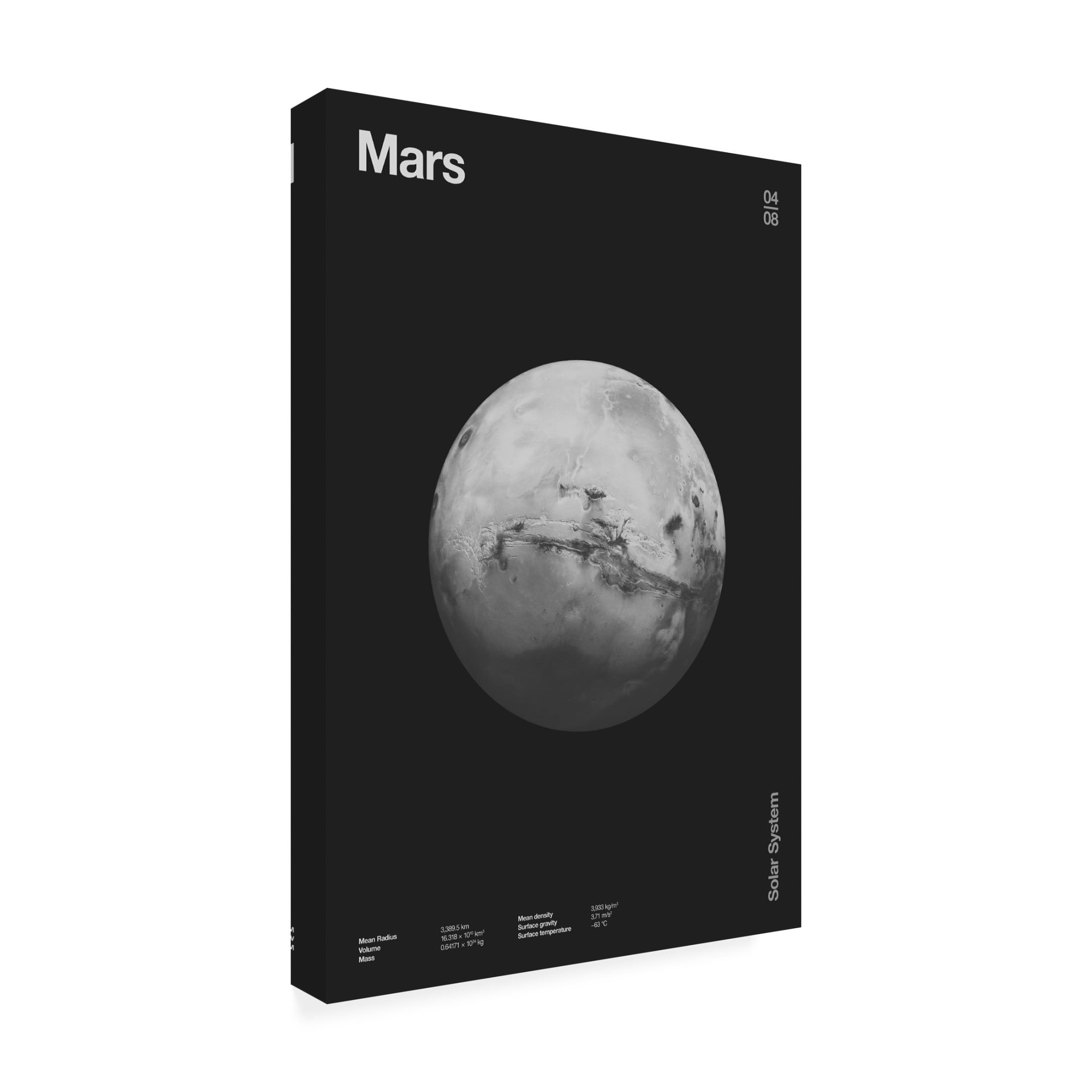 Trademark Fine Art Florent Bodart  Solar System Mars Canvas Wall Art
