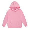 thumbnail image 5 of Rovga Outfits For Girls 6-7 Years Long Sleeve Outfits Solid Color Warm Hoodie Child Toddler Pullover Tops Pants Kids Outfits Sweat Suit Trend Outfits Pink, 5 of 6