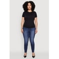thumbnail image 3 of Womens Plus Size Seamless Textured Knit Crew Neck T-Shirt, 3 of 5