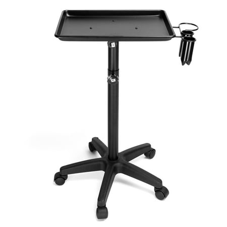 Patient Tray Cart - Zimtown L-121B Beauty Salon Aluminum Tray Cart Black