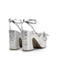 thumbnail image 4 of DREAM PAIRS Sandalias de Tacón Plataforma Grueso para Mujer Plateadas Talla 7, 4 of 7