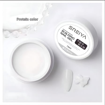 RAGUPEL Builder Gel for Nail, Clear Extension Gel Non Stick Hand, 3D Nail Gel Sculpture Carving Gel Modeling Nail Art Soak Off Manicure DIY At Home