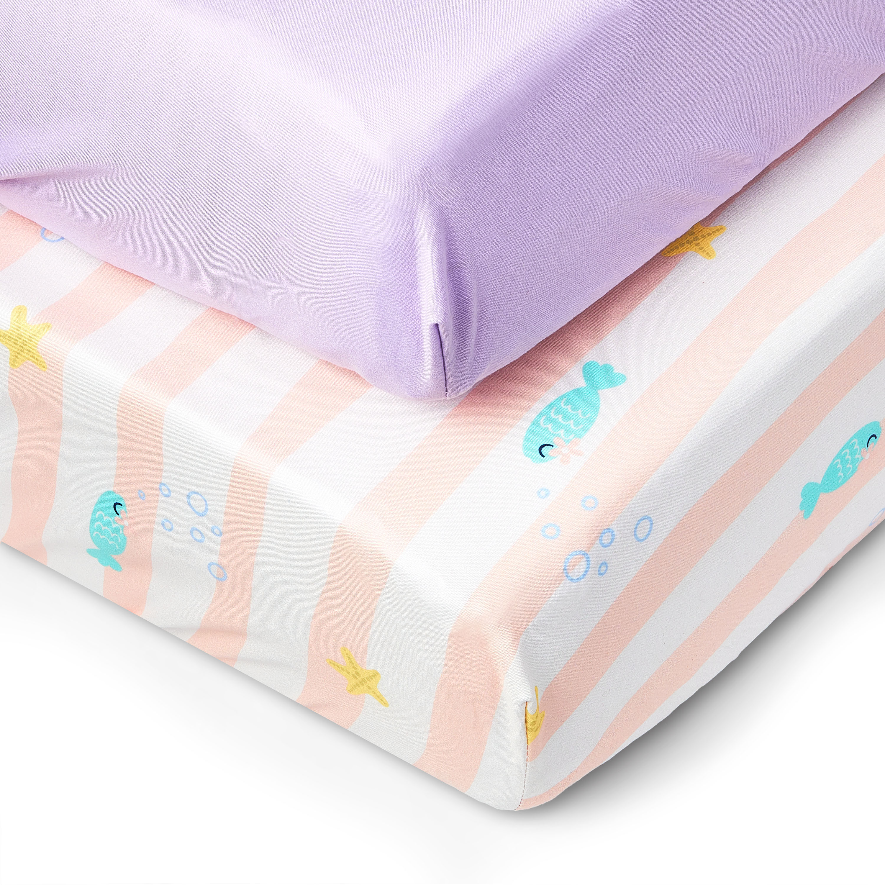 Parent's Choice Crib Sheet Set, Under the Sea, 2 Pack photo 3