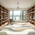 thumbnail image 2 of ODIKA 2'x3' Machine Washable Non-Slip Area Rug, Abstract Greige High Traffic Rug, Beige, 1097578, 2 of 7