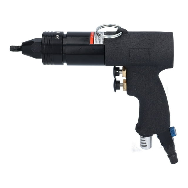 Automatic Air Riveter, 1/4in Inlet Port Industrial Grade British System Pneumatic Rivet Nut Adjustable for Metal Plate for Pipe