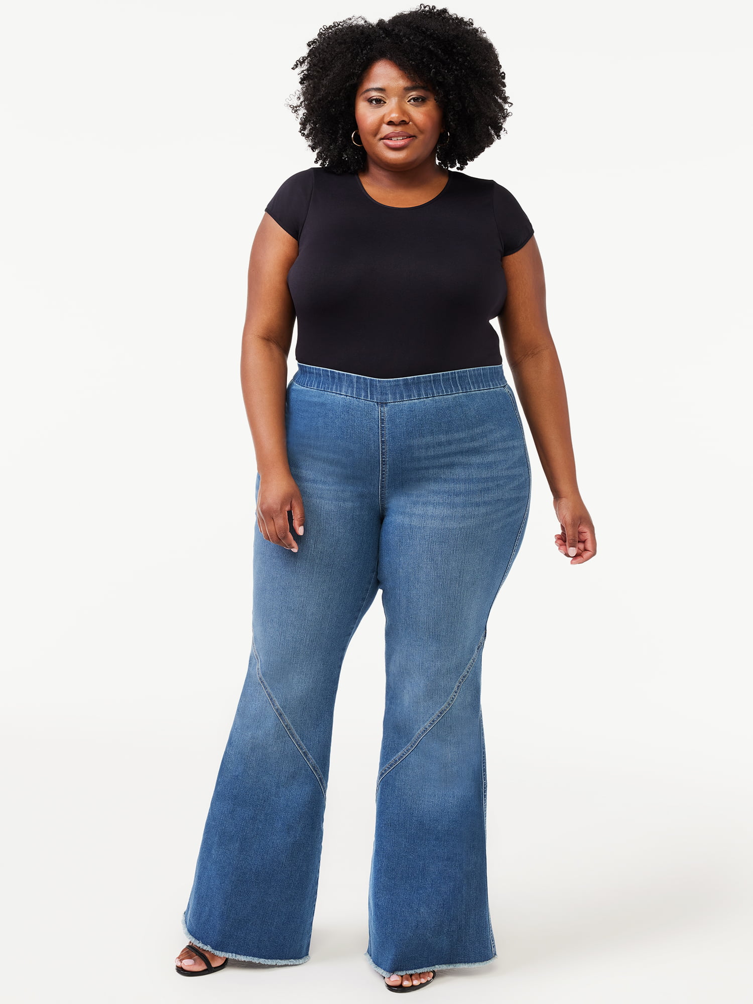 SOFIA VERGARA MELISA Flare Jeans Womens Size 14 36X32 Long High