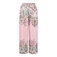 thumbnail image 5 of Dress Pants Women Petite High Waisted Wide Leg Summer Beach Vacation Pants Boho Lounge Casual Palazzo Trousers, 5 of 8