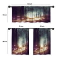 thumbnail image 4 of LALILO Kitchen Curtains and Valances Set of 3 36" Fantasy Window Treatment Tiers for Window Decor, 4 of 5