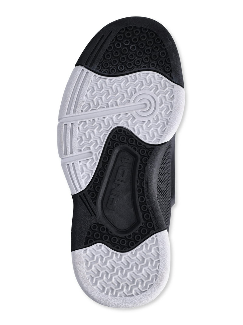 AND1 Boys Zip Basketball Sneakers Faux Leather Ankle Strap