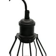 thumbnail image 4 of Industrial Hanging Pendant Light with Plug in Cord, Vintage Wire Cage Lamp for Kitchen Island Dining Room Farmhouse, 15 Cord with On Off Switch (Matte Black), 4 of 4