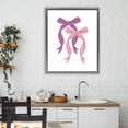thumbnail image 2 of Stupell Industries Magenta & Red Double Bow Gray Framed Floater Canvas Wall Art design by Krissy Mast, 31 x 25, 2 of 9