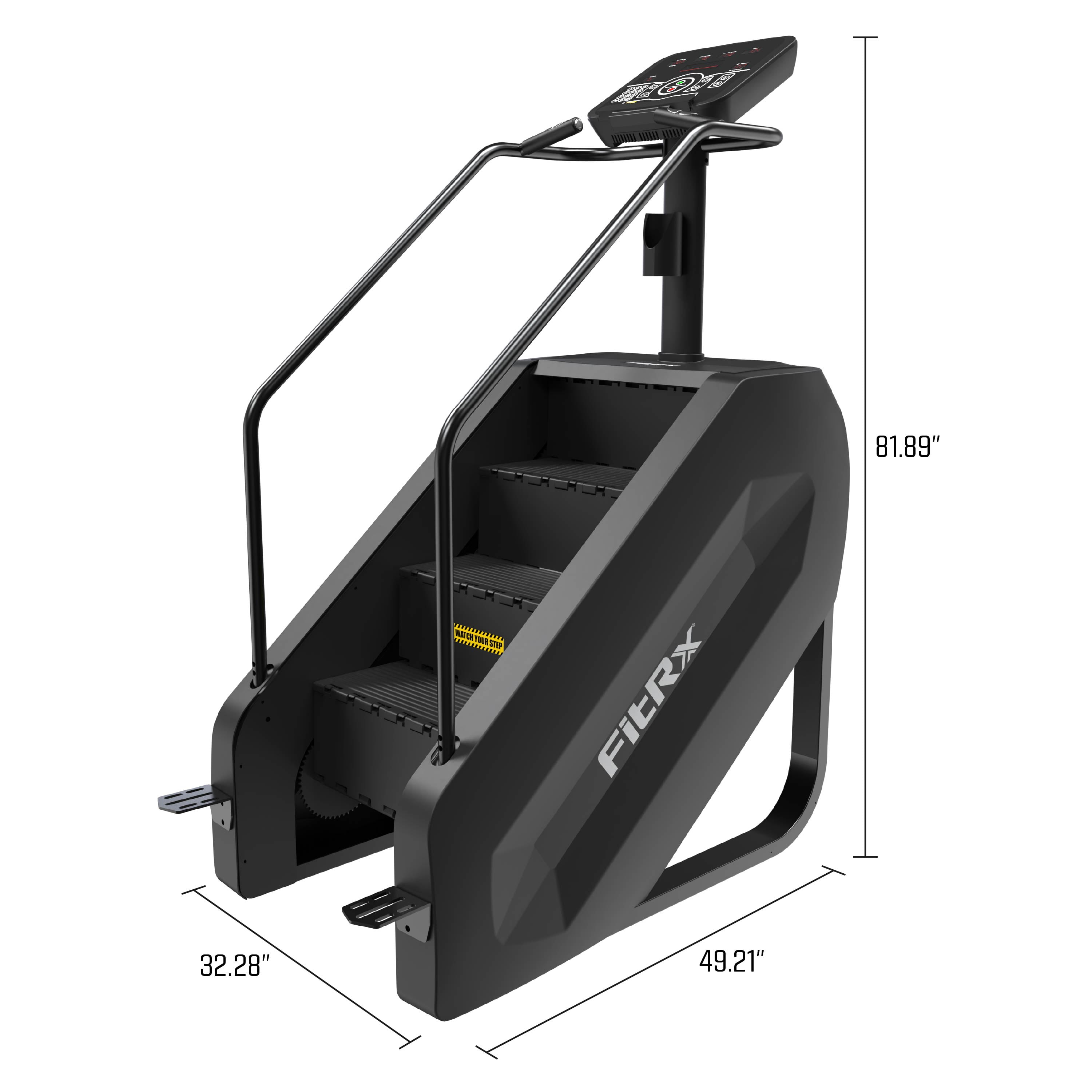 FitRx Stair Stepper, Summit Stair Climber Exercise Machine with LCD Display and 330 lb Capacity
