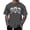 Grey, variant on Mens Short Sleeve Crew Neck Tee Shirt Minimal Skull Print Breathable Casual Gothic Style T-Shirts