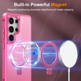 thumbnail image 3 of Allytechgroup Samsung Galaxy S25 Ultra Case Magnetic, Compatible with Magsafe & Car Mount Adjustable Stand Ring Holder Heavy Duty Shockproof Matte Phone Case for Samsung Galaxy S25 Ultra, Rose, 3 of 7