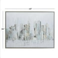 thumbnail image 3 of 48" x 36" Buildings City Framed Wall Art with Silver Frame, by DecMode, 3 of 8