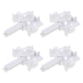 thumbnail image 1 of Miangastore Plastic Vertical Blind Replacements White 4Pcs 1.77X1.18X0.39 Inch, 1 of 9